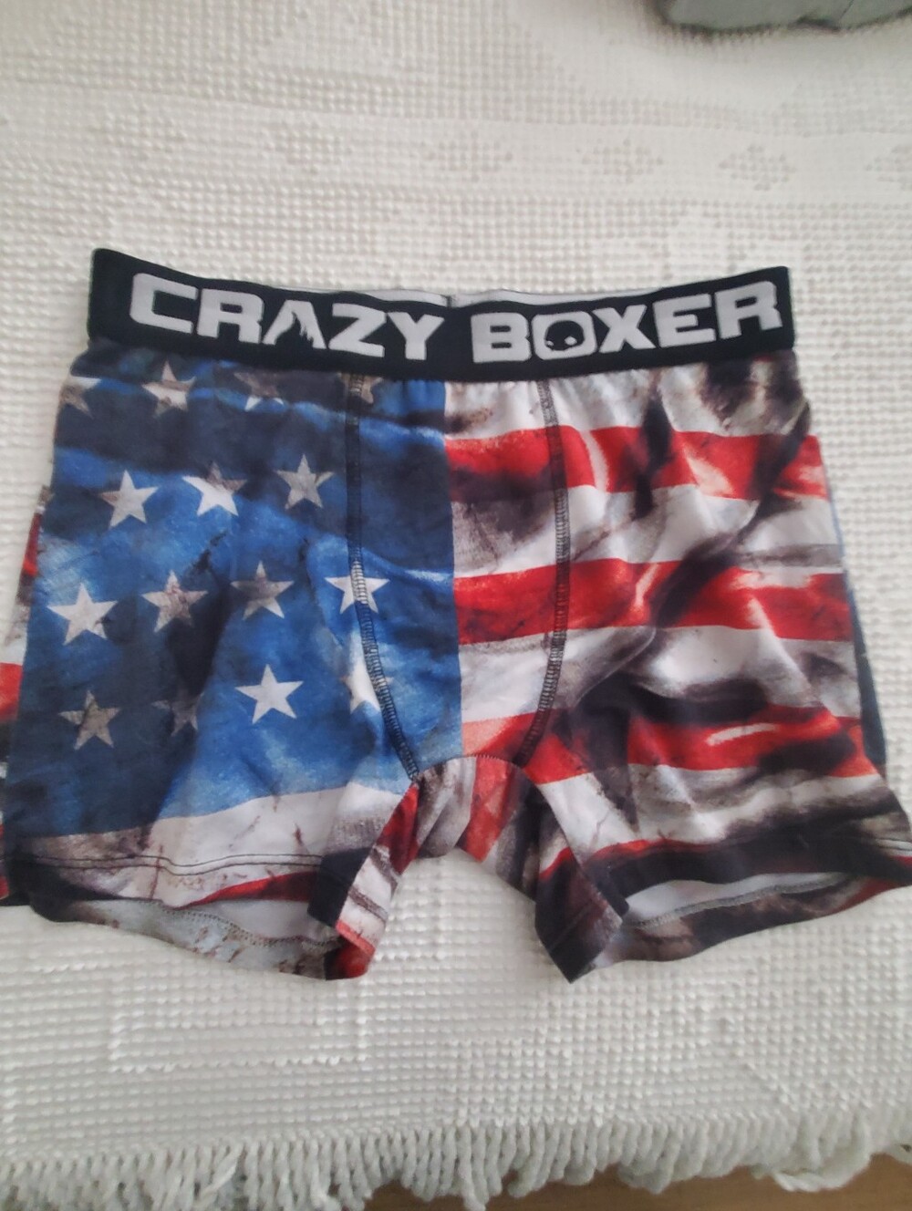 ' American Flag Print Boxer Briefs - Red, White & Blue